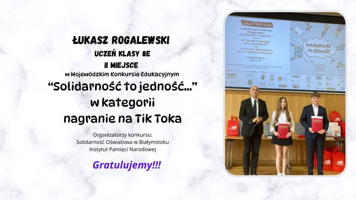 Łukasz Rogalewski uczeń klasy 8e.jpg