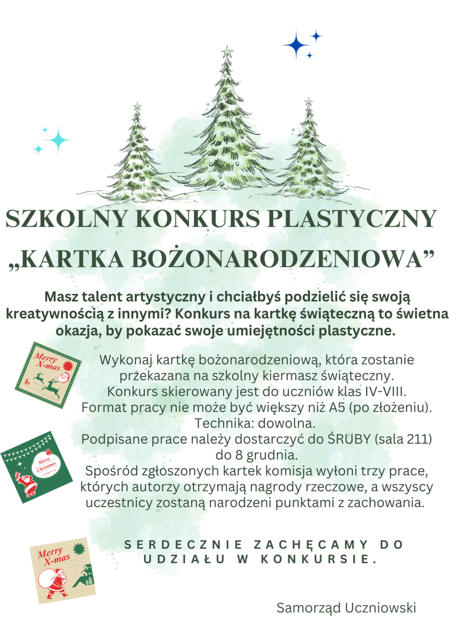 Plakat  KONKURS „KARTKA BOŻONARODZENIOWA”.png