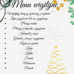 Menu wigilijne