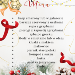 Menu wigilijne