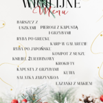 Menu wigilijne