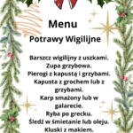 Menu wigilijne