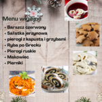 Menu wigilijne