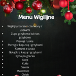 Menu wigilijne