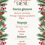 Menu wigilijne